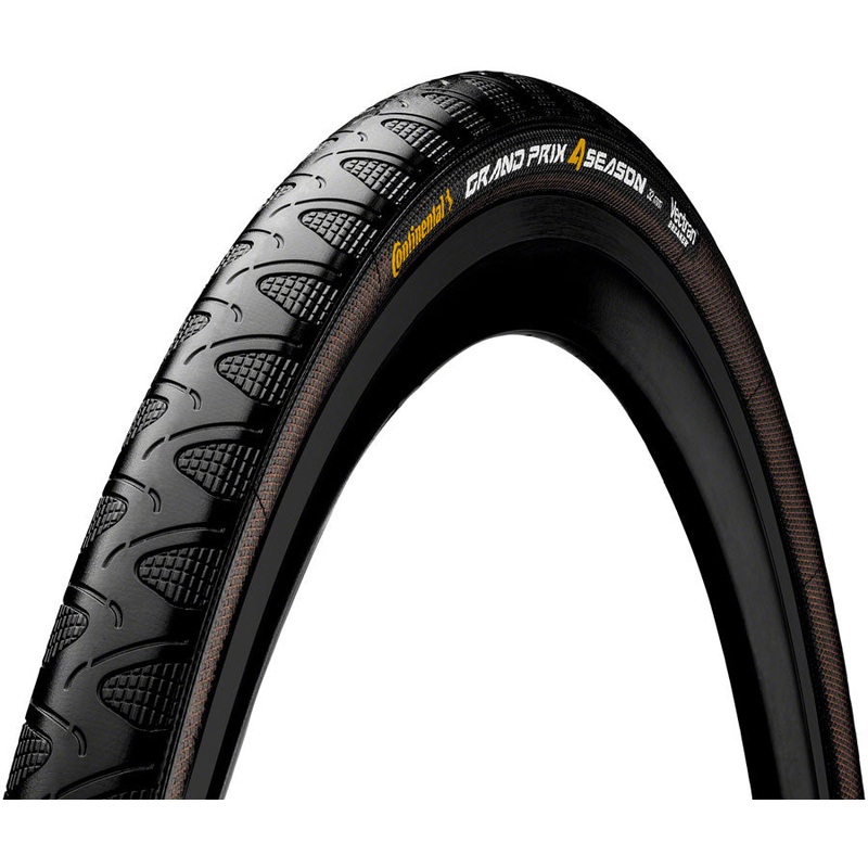 Continental Grand Prix 4-Season Tire – 700 x 28 Clincher Folding BLK Vectran Breaker DuraSkin