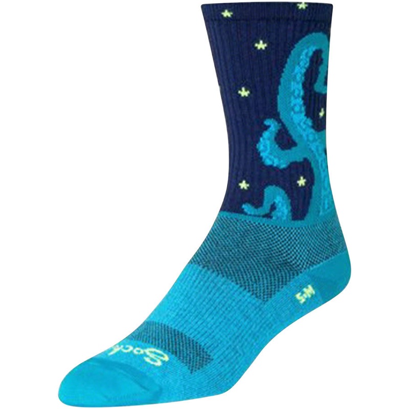 SockGuy Crew Kraken Socks – 6 Blue Large/X-Large