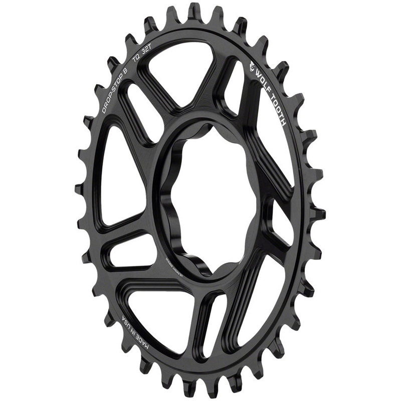 Wolf Tooth Trek TQ Direct Mount Chainring – Drop-Stop B 32T Black
