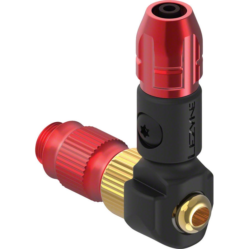 Lezyne ABS-1 Pro HP Pump Chuck Head: Red