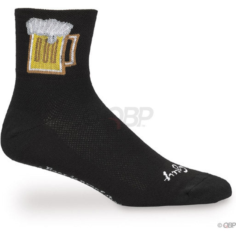 SockGuy Classic Beverage Socks – 3 Black Small/Medium