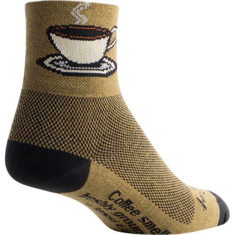 SockGuy Classic Coffee Socks – 3 Brown Large/X-Large