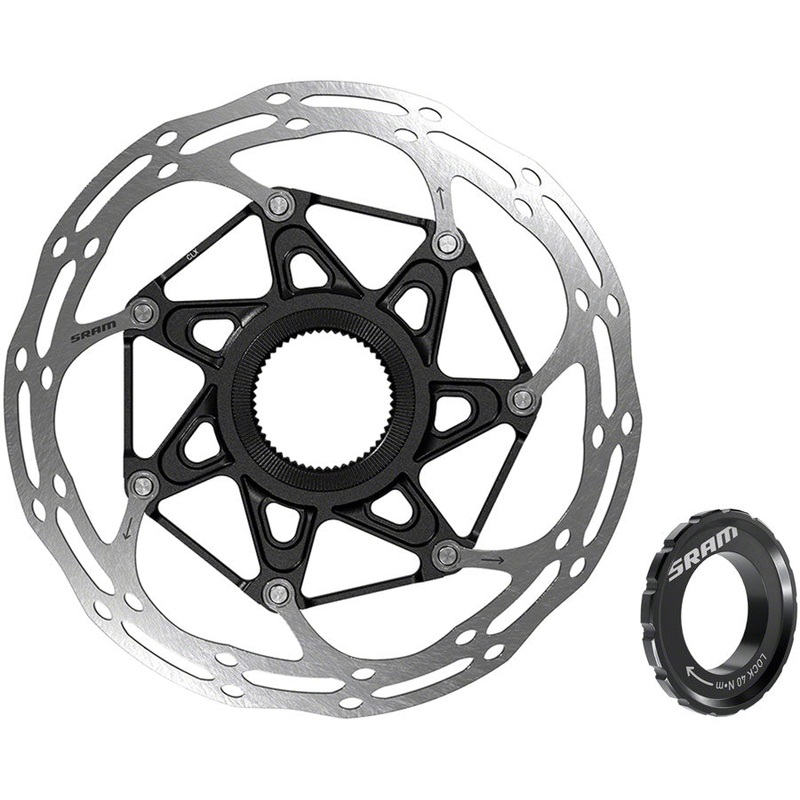 SRAM CenterLine X Disc Brake Rotor – 180mm Center Lock 1.85mm Includes External Tooled Lockring