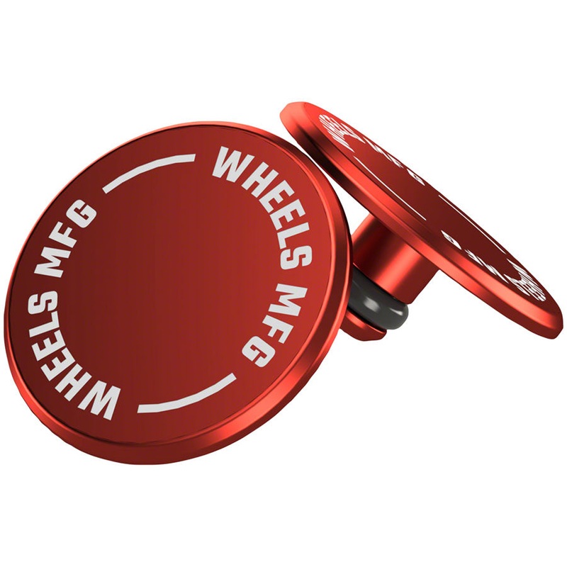 Wheels Manufacturing Wheels Manufacturing Standard Thru Axle Cap Set – Red
