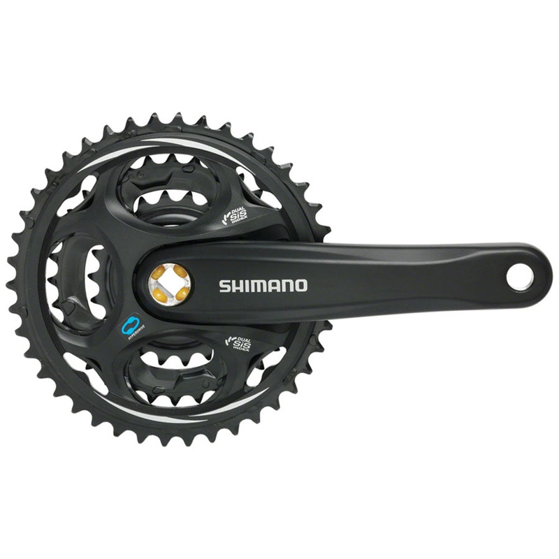 Shimano Altus FC-M311 Crankset – 170mm 7/8-Speed 42/32/22t Riveted Square Taper JIS Spindle Interface BLK