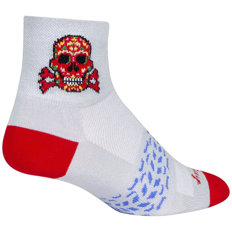 SockGuy Classic Red Skull Socks – 3 Large/X-Large