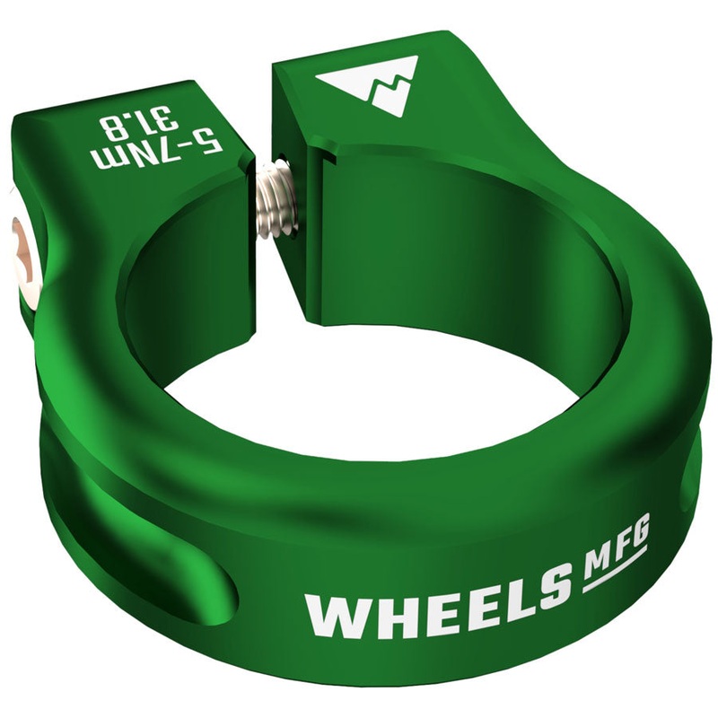Wheels Manufacturing Seatpost Clamp – 31.8mm Bolt-On Green