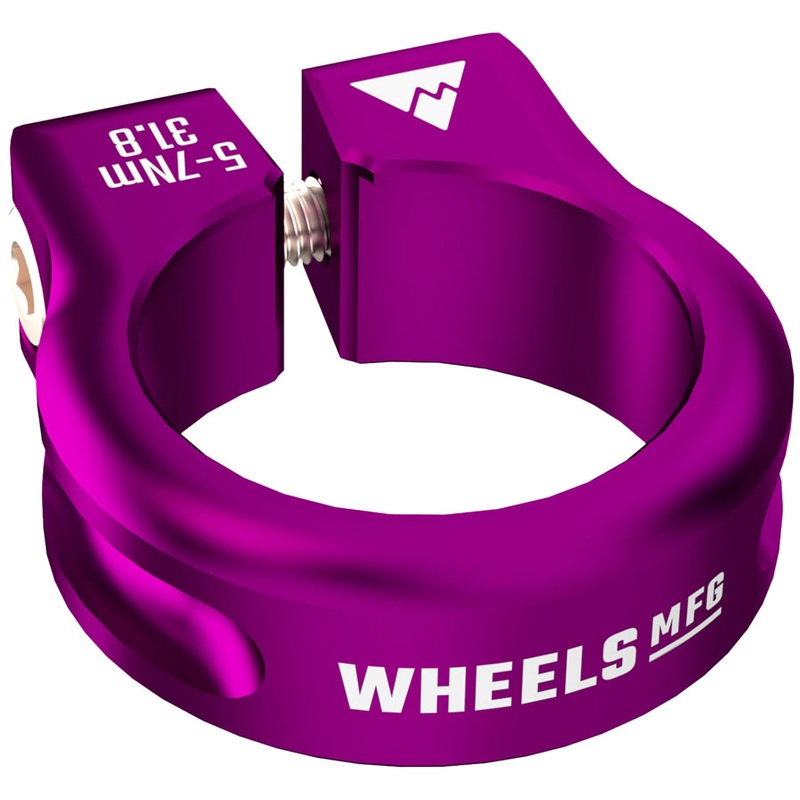 Wheels Manufacturing Seatpost Clamp – 31.8mm Bolt-On Purple
