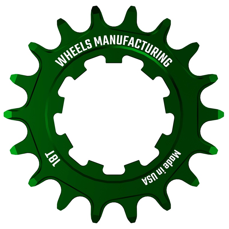 Wheels Manufacturing SOLO-SPEED Cog – 18t Fits SOLO-SPLINE SOLO-XD kits Green