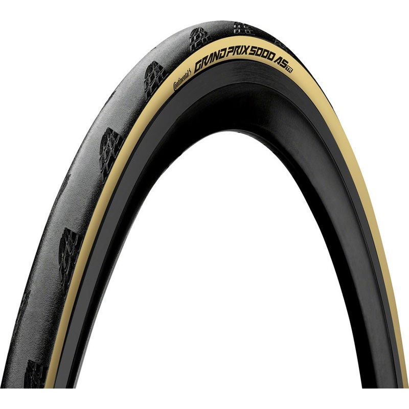 Continental Grand Prix 5000 All Season TR Tire – 700 x 28 Tubeless Folding BLK/Cream BLKChili Vectran Breaker LazerGrip