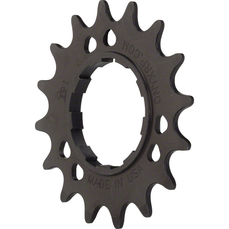 Onyx Aluminum Cog: 3/32 18t Black