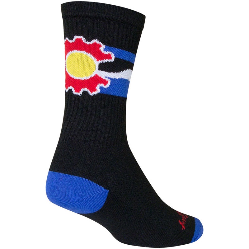 SockGuy Crew Cogorado Socks – 6 Black Small/Medium