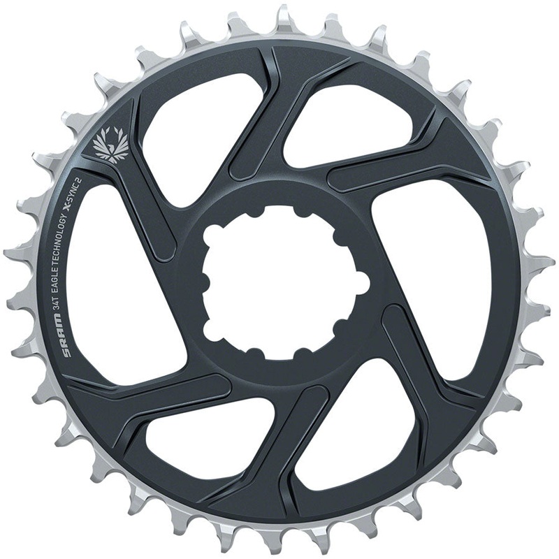 SRAM Eagle X-SYNC 2 Direct Mount Chainring – 34t Direct Mount 3mm Offset For Boost Lunar/Polar Grey