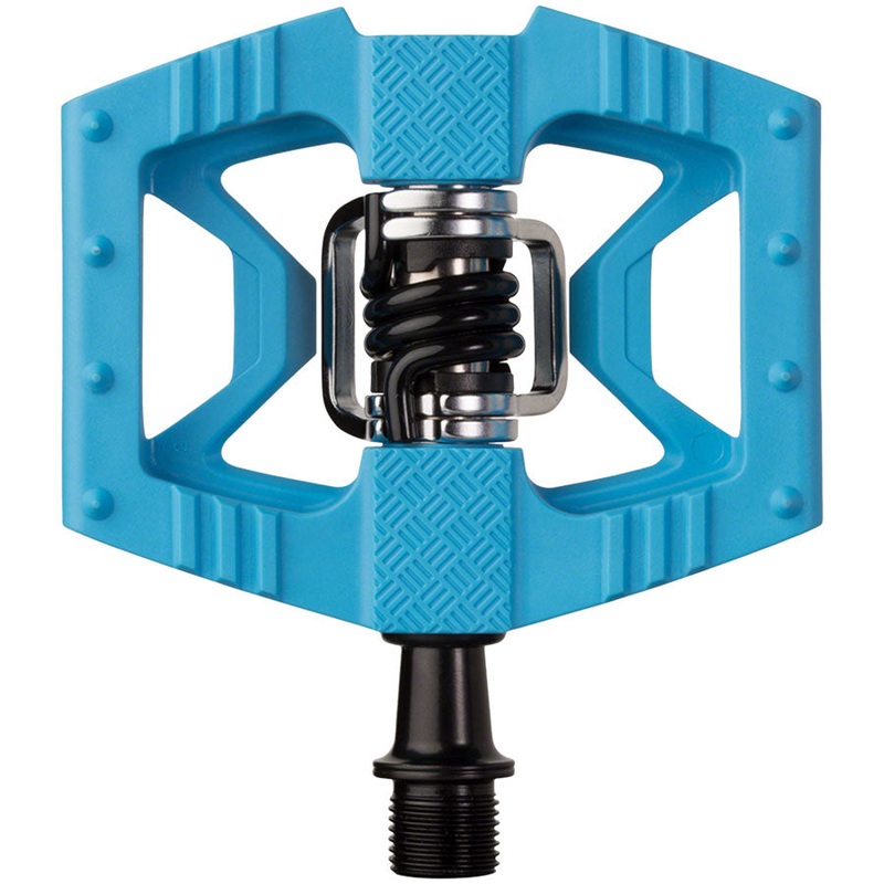 Crankbrothers Double Shot 1 Pedals – Single Side Clipless Platform Composite 9/16 Blue
