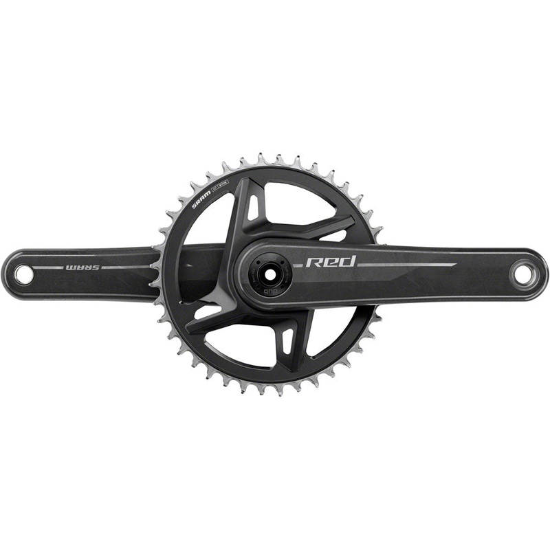 SRAM RED 1x XPLR Wide Crankset – 165mm 13-Speed 40t 8-Bolt Direct Mount DUB Spindle Natural Carbon E1