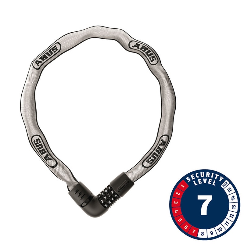 Abus Tresor 6807C Reflective Chain Lock Combination 7mm 110cm 3.6′ Reflective