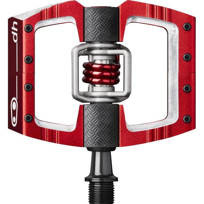 Crankbrothers Mallet DH Pedals – Dual Sided Clipless Platform Aluminum 9/16 Red