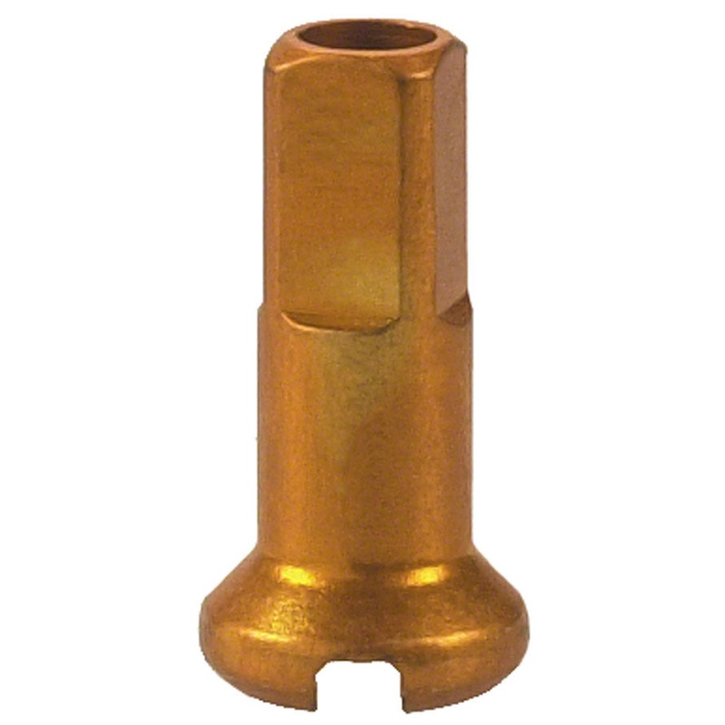 DT Swiss Standard Spoke Nipples – Aluminum 1.8 x 12mm Gold Box of 100