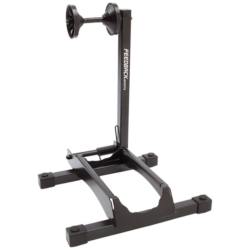 Feedback Sports RAKK XL Display Stand – 1-Bike Wheel Mount 2.3-5 Tire Black
