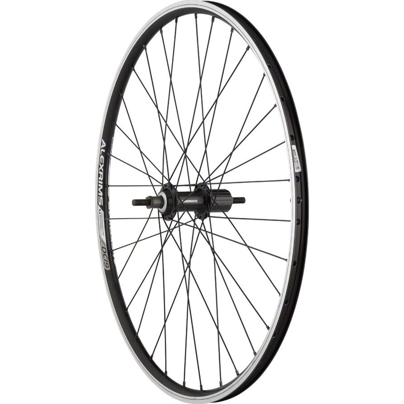 Quality Wheels Value Double Wall Series Rear Wheel – 26 10 x 1 x 135mm Rim Brake HG 10 BLK Clincher 32H