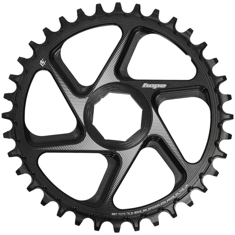 Hope Spiderless Chainring –  36T R22  Ebike  Brose  Black