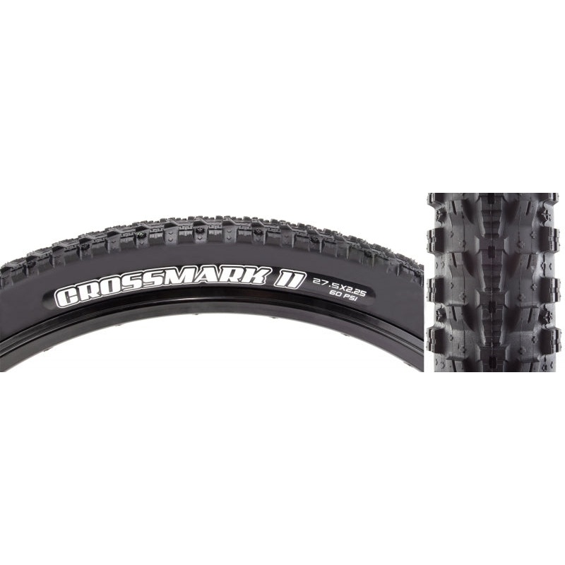 Maxxis Crossmark II Tire – 27.5 x 2.25 Clincher Wire Black