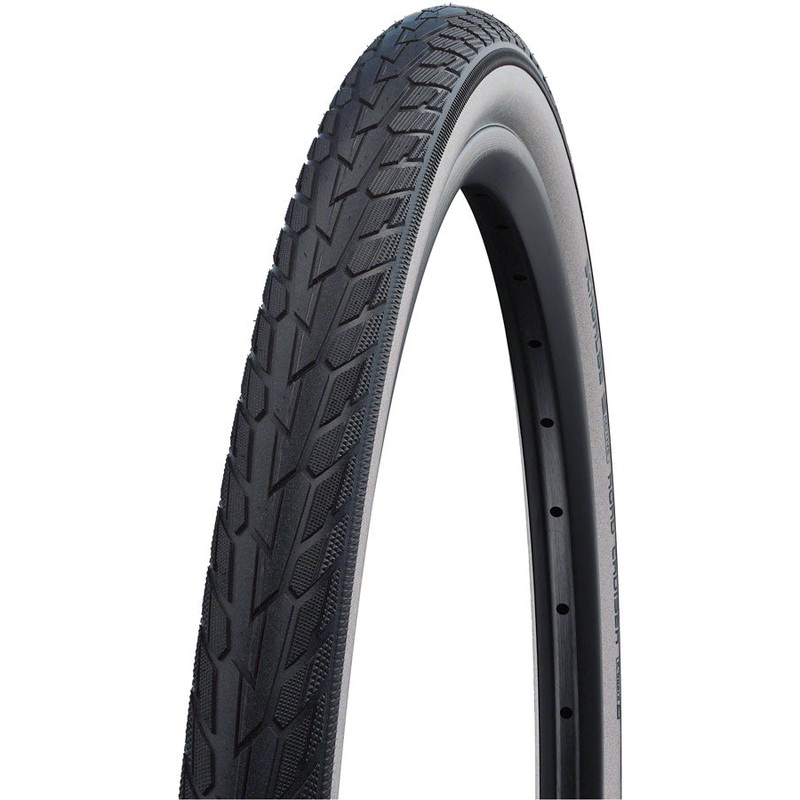 Schwalbe Road Cruiser Tire – 26 x 1.75 Clincher Wire White/BLK K-Guard Green
