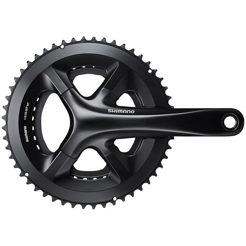 Shimano 105 FC-RS510 Crankset – 170mm 11-Speed 50/34t 110 Asymmetric BCD Hollowtech II Spindle Interface BLK
