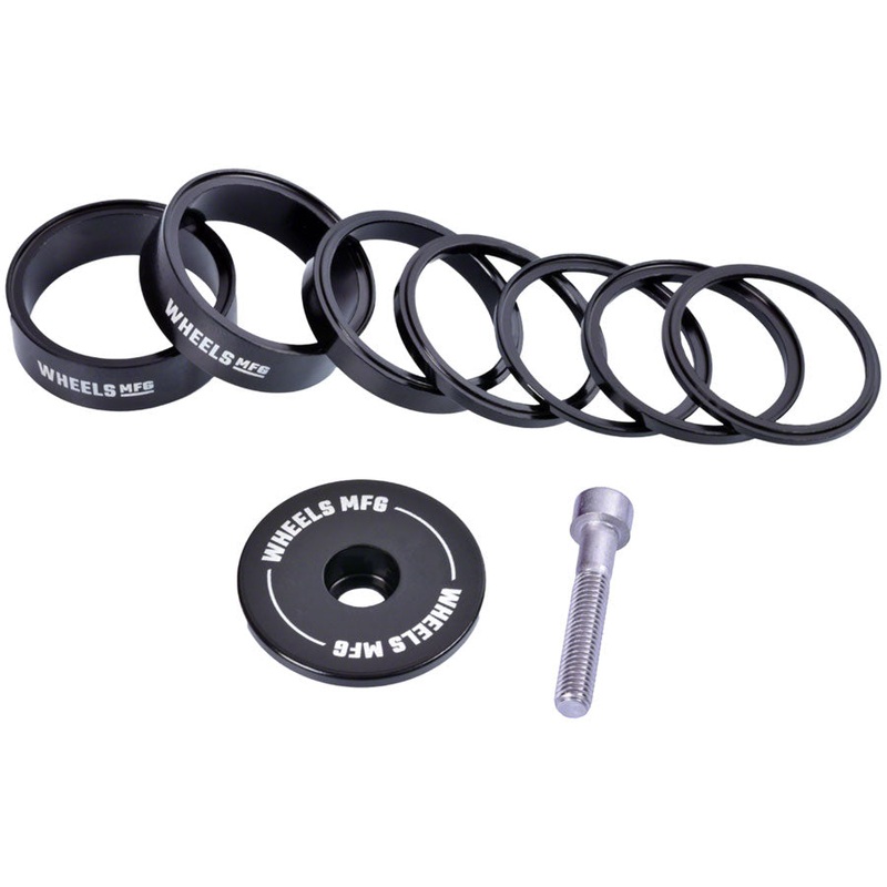 Wheels Manufacturing Essential StackRight Headset Spacer Kit – Black