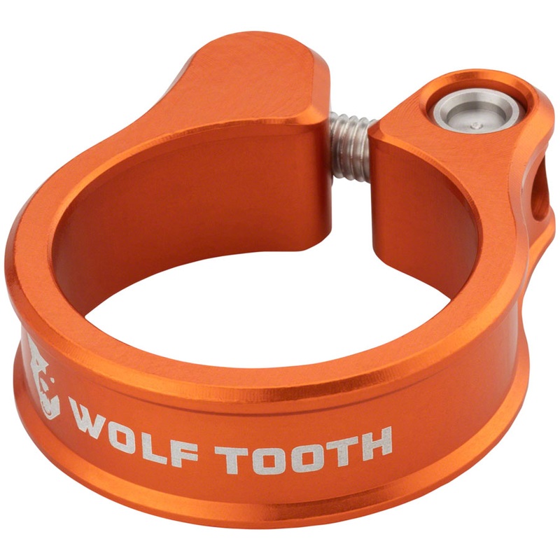 Wolf Tooth Seatpost Clamp – 28.6mm Bolt-On Orange