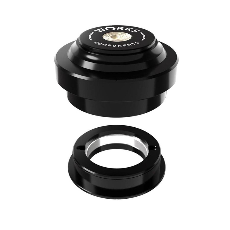 Works Components 1.0 EC44-ZS44 Angleset-1 1/8 Angle Headset 1.0  100-109mm EC44/28.6 | ZS44/30 ZS External threadless Complete Black