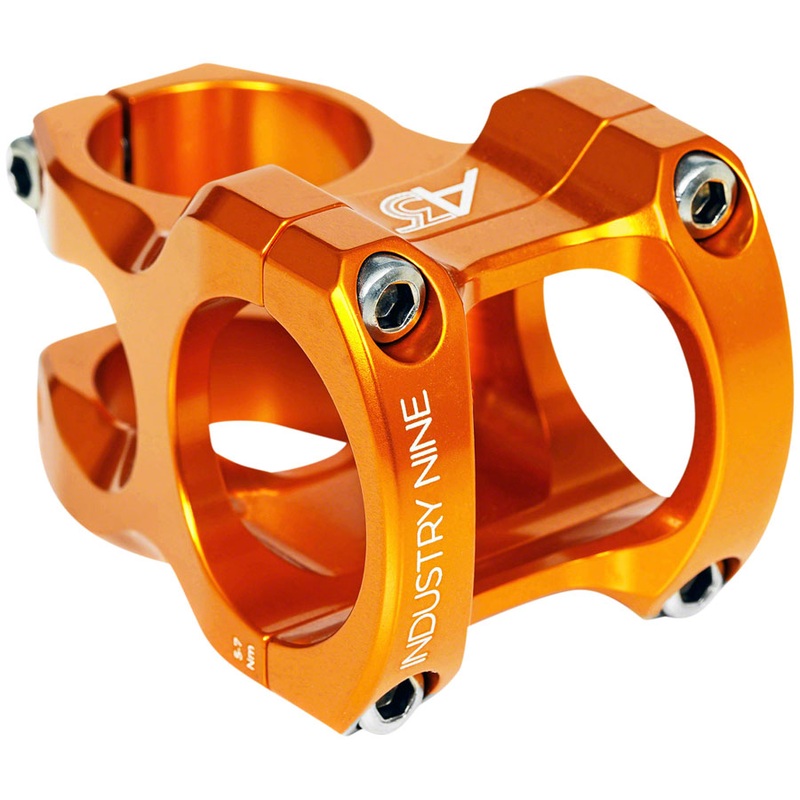 Industry Nine A318 Stem – 50mm 31.8mm Clamp +/-4.4 1 1/8 Aluminum Orange