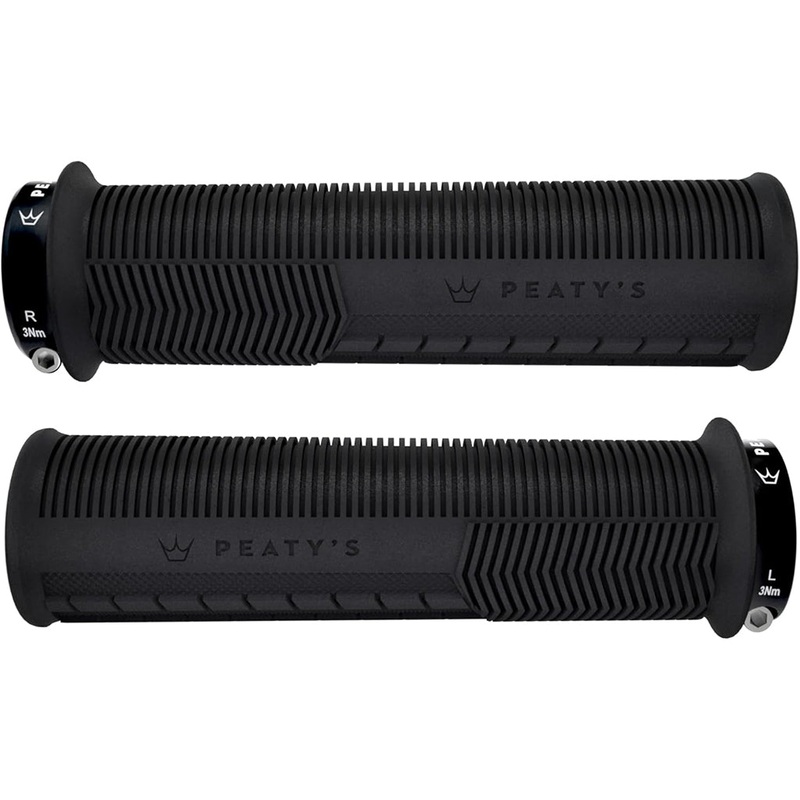 Peaty’s Mushroom Thick Lock-On Grips Pair Black
