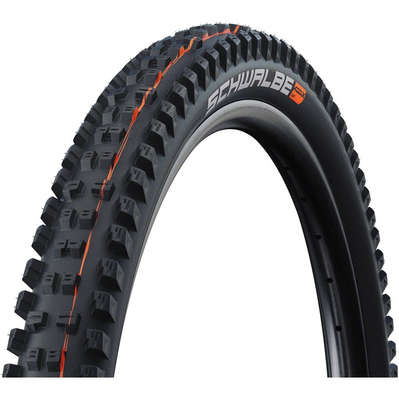 Schwalbe Tacky Chan Tire – 29 x 2.40 Tubeless Folding BLK Evolution Line Super Trail Addix Ultra Soft E-50