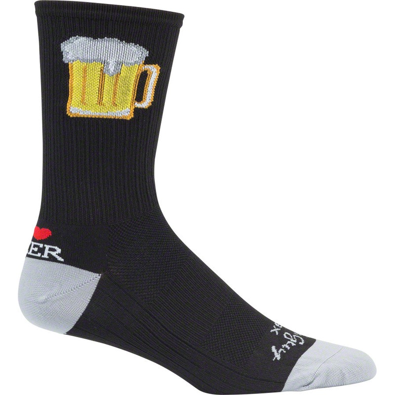 SockGuy SGX Tallboy Socks – 6 Black Small/Medium