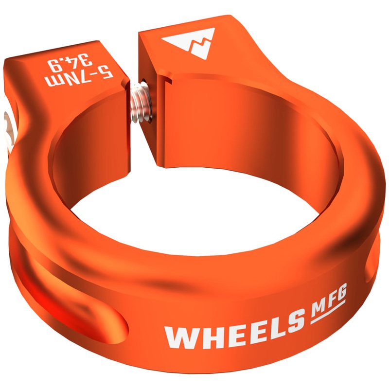 Wheels Manufacturing Seatpost Clamp – 34.9mm Bolt-On Orange