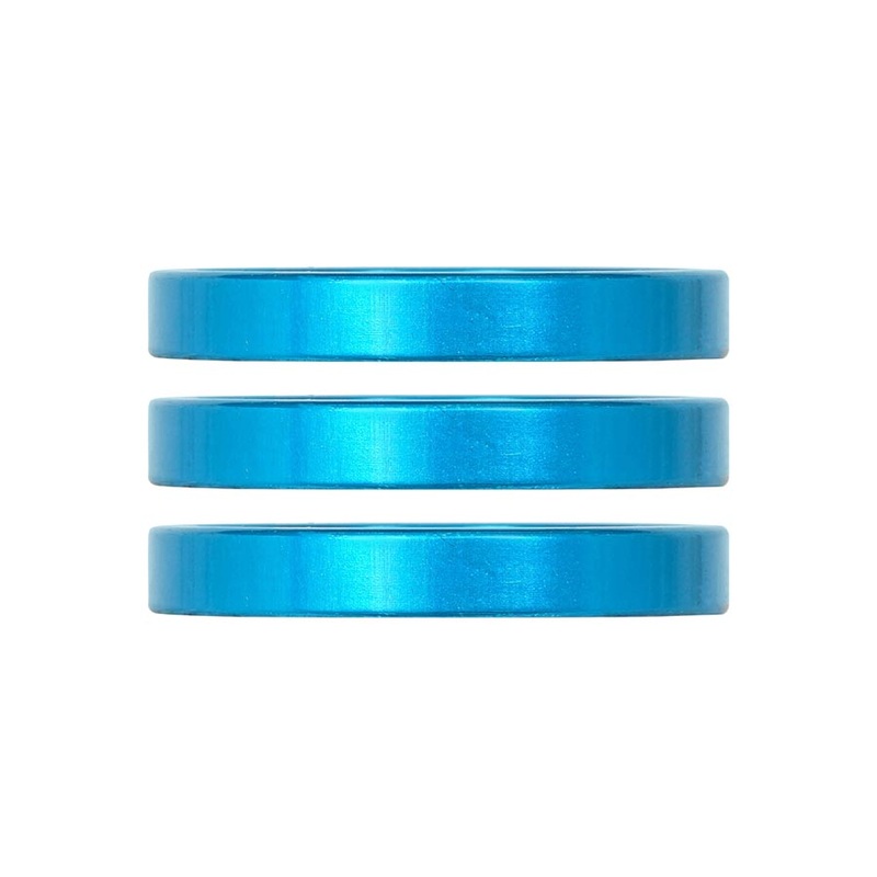 Industry Nine iRiX Headset Spacer 1-1/8” Height: 5mm Aluminum Turquoise 3pcs