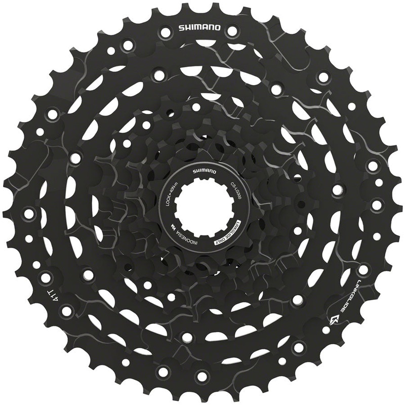 Shimano CUES  CS-LG300-9 Cassette – 9-Speed 11-41t LINKGLIDE Black