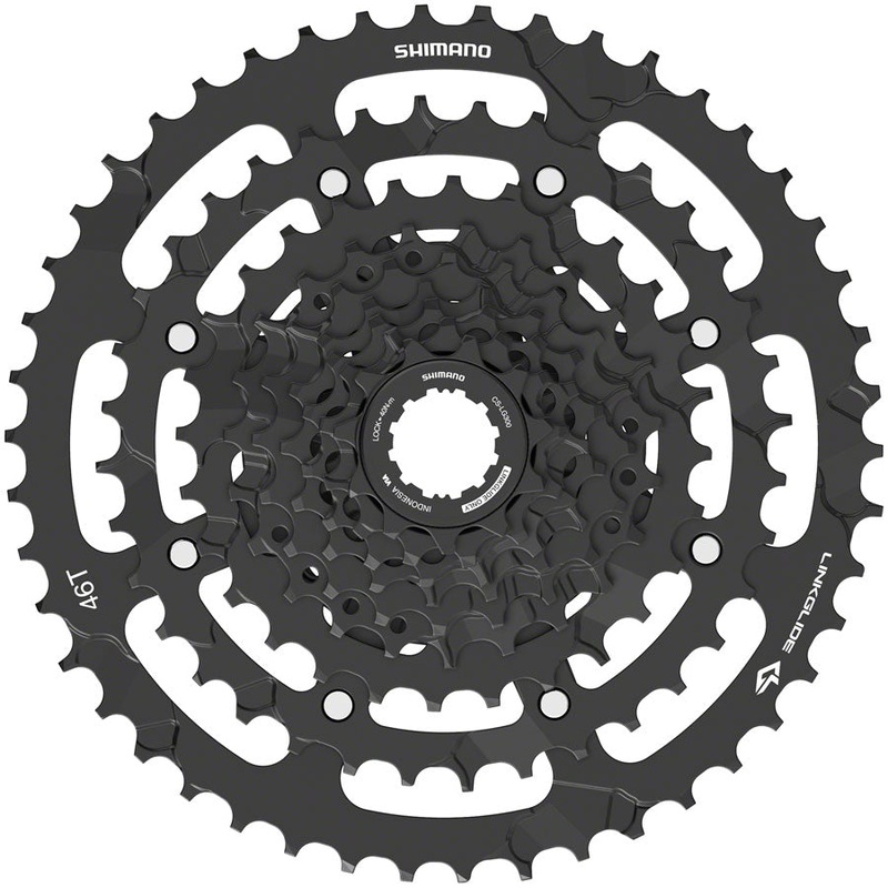 Shimano CUES  CS-LG300-9 Cassette – 9-Speed 11-46t LINKGLIDE Black