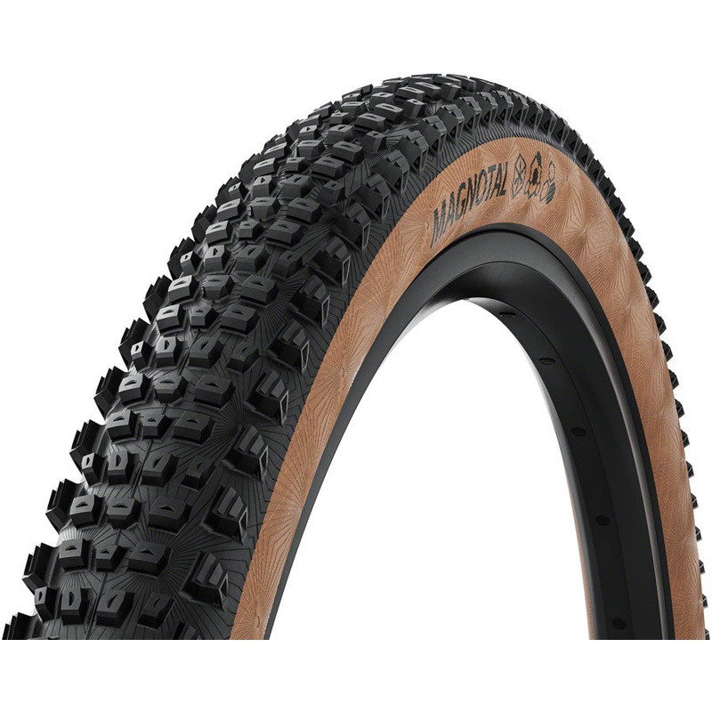 Continental Magnotal Tire – 29 x 2.40 Tubeless Folding BLK/Transparent Grip Trail Casing E25