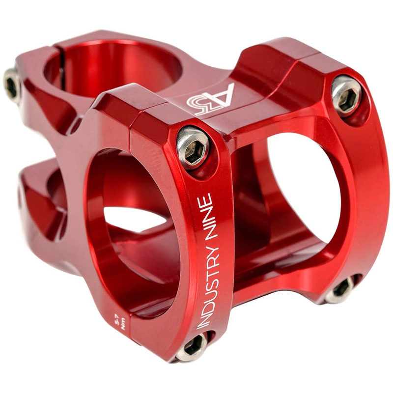 Industry Nine A35 Stem – 50mm 35mm Clamp +/-6 1 1/8 Aluminum Red