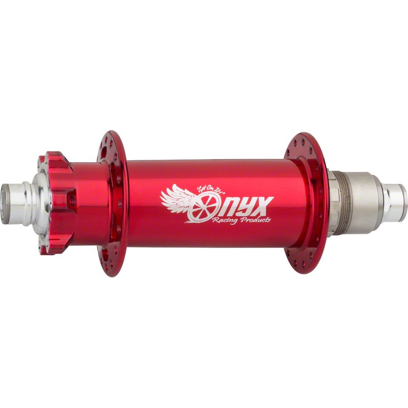 Onyx Fat Bike Rear Hub – 12 x 197mm 6-Bolt XD Candy Red 32H