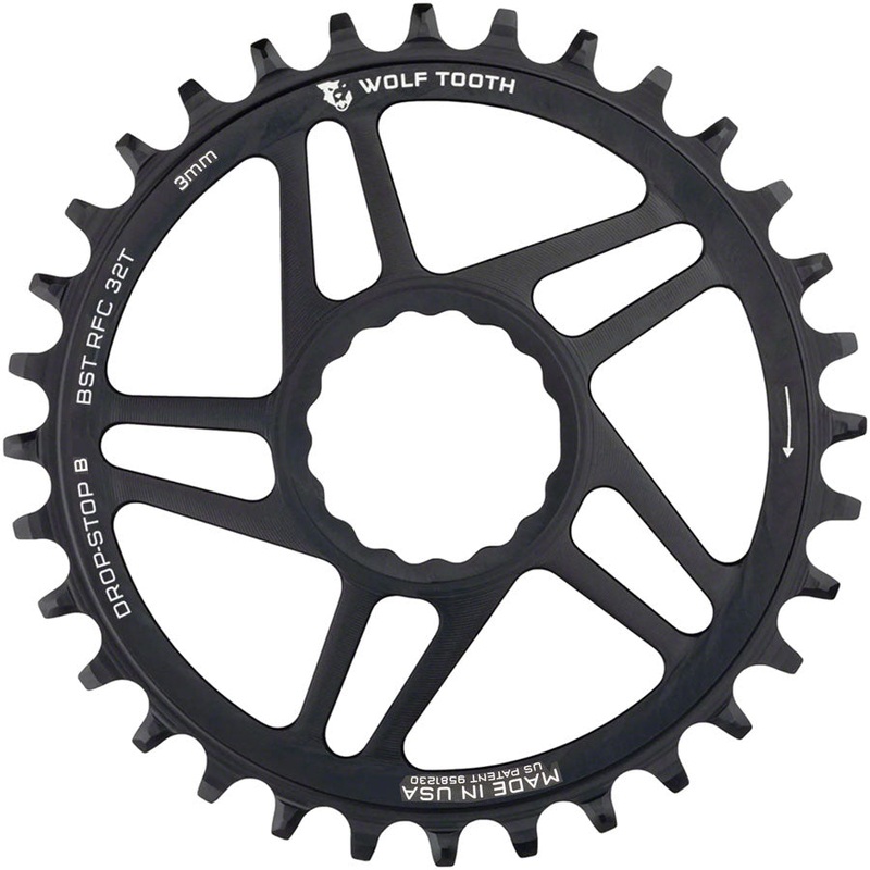 Wolf Tooth Direct Mount Chainring – 32t RaceFace/Easton CINCH Direct Mount Drop-Stop B For Boost Cranks 3mm Offset BLK