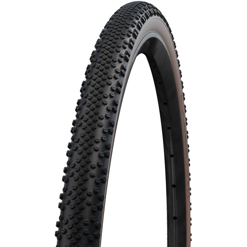Schwalbe G-One Bite Tire – 700 x 38 Tubeless Folding BLK/Bronze Performance Line Race Guard Addix