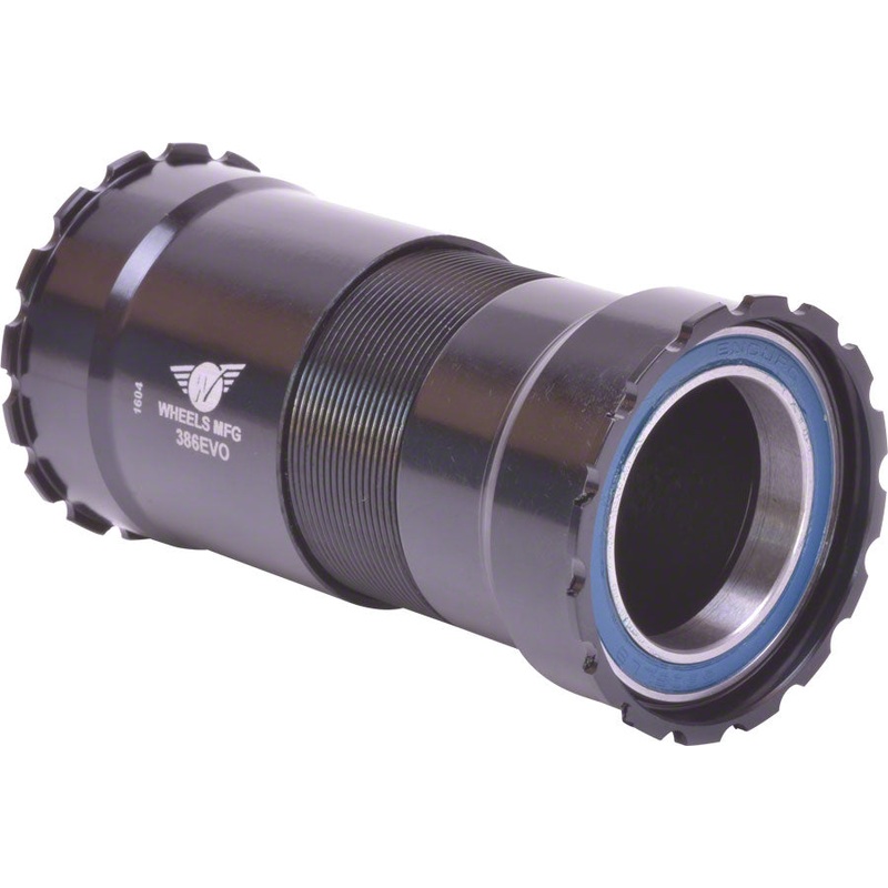 Wheels Manufacturing 386 EVO Bottom Bracket with ABEC-3 Bearings Black Cups