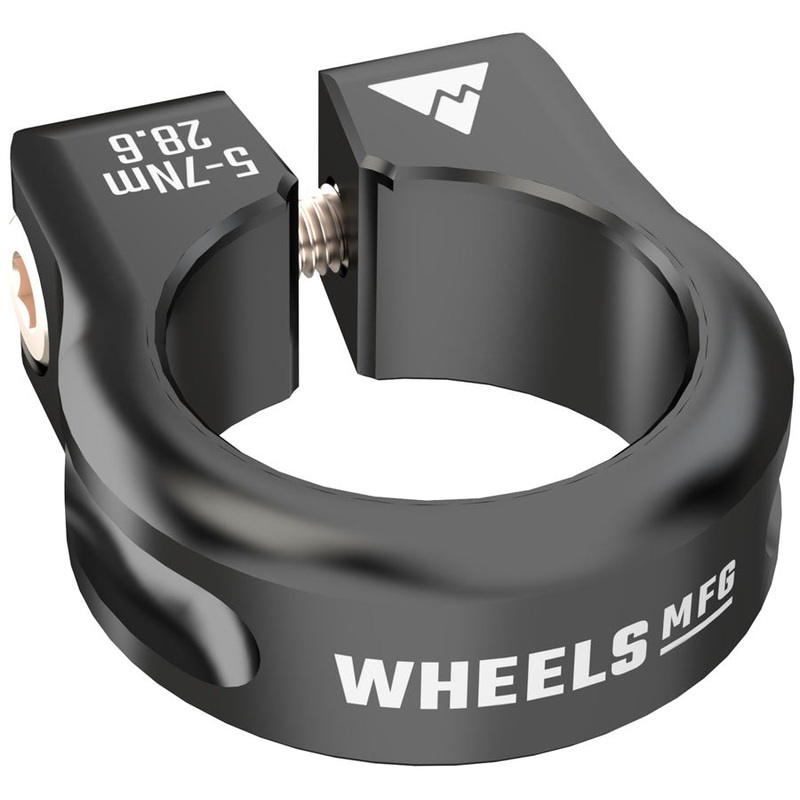 Wheels Manufacturing Seatpost Clamp – 28.6mm Bolt-On Black