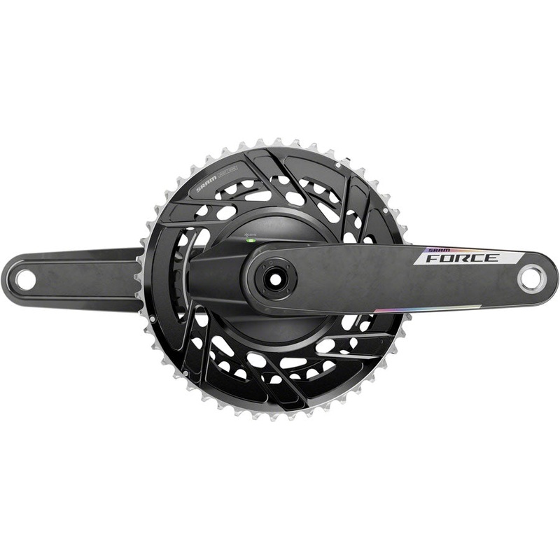 SRAM Force AXS Power Meter Crankset – 172.5mm 12-Speed 48/35t Thread Mount 8-Bolt PM Spider DUB Spindle Carbon E1