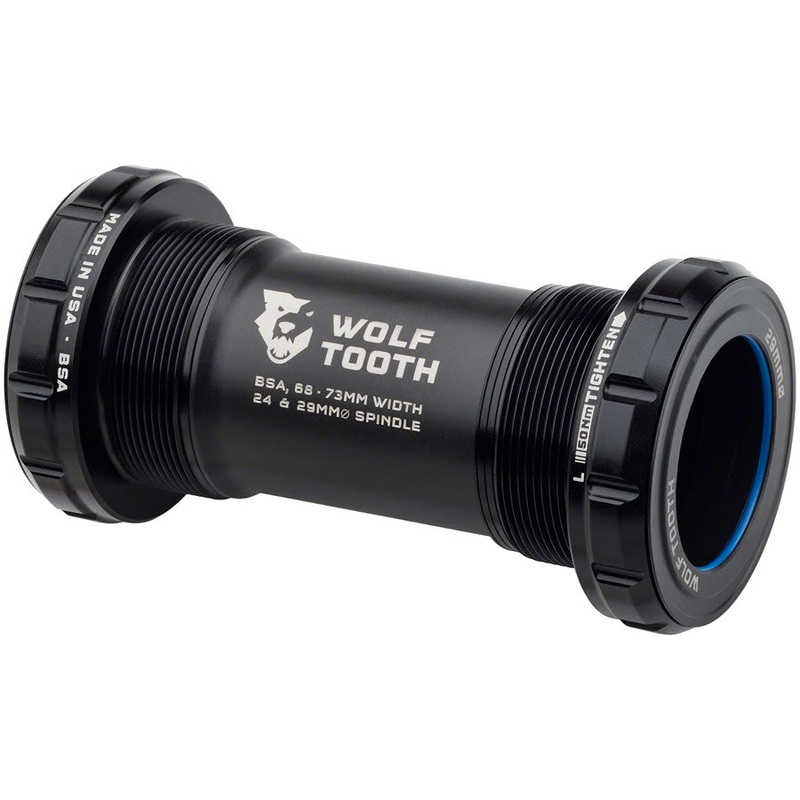 Wolf Tooth Bottom Bracket – English (BSA) 68/73mm For 29mm Spindle Black