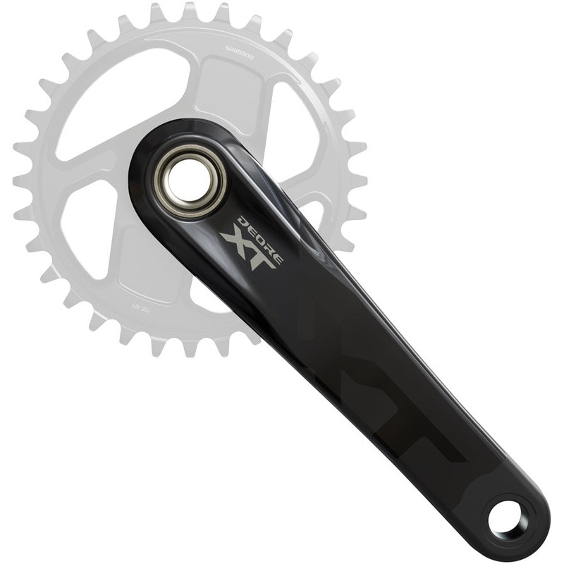 Shimano Deore XT FC-M8200 Crankset – 170mm 1x Direct Mount Hollowtech II Hollow-Forged Crankarms BLK