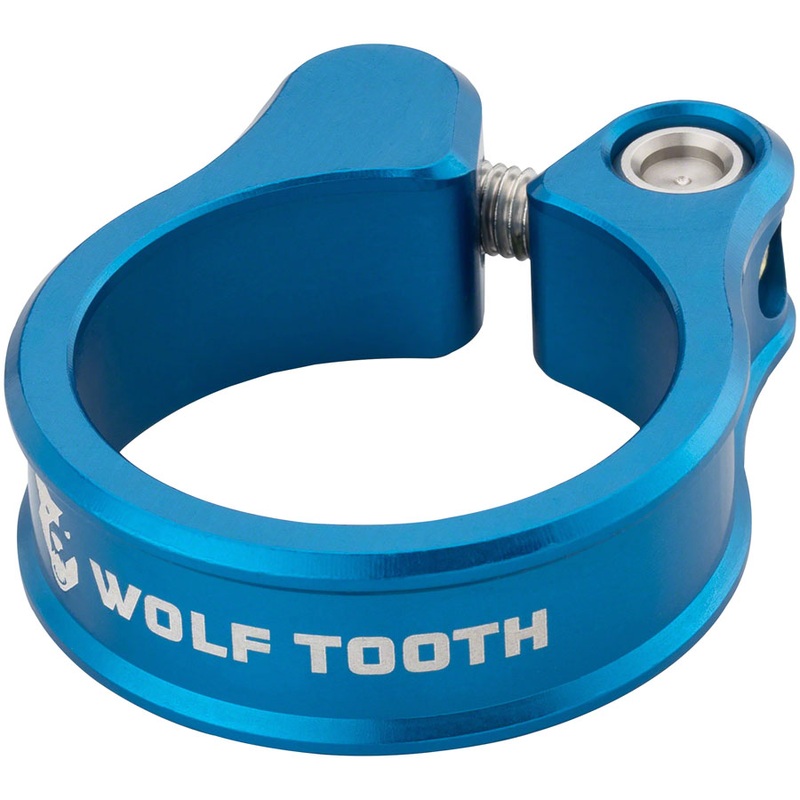 Wolf Tooth Seatpost Clamp – 34.9mm Bolt-On Blue